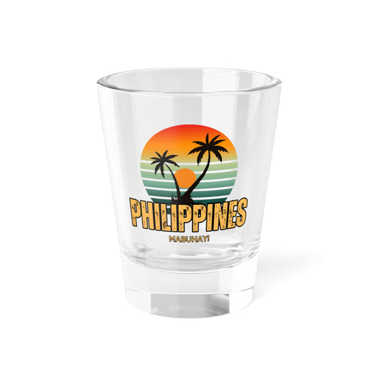 Philippines Sunset Shot Glass - 1.5oz Tropical Drinkware